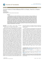 Vaccine control of avian influenza H5N1 in poultry: Need for a positive marker