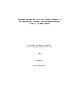 Studies on the metal-containing granules in the mussels, Mytilus galloprovincialis and Velesunio angasi