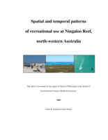 Spatial and temporal patterns of recreational use at Ningaloo Reef, north-western Australia