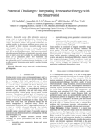 Potential challenges: Integrating renewable energy with the smart grid
