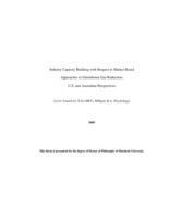 Industry capacity building with respect to market-based approaches to greenhouse gas reduction: U.S. and Australian perspectives