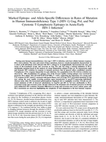 Marked epitope- and allele-specific differences in rates of mutation in human immunodeficiency type 1 (HIV-1) Gag, Pol, and Nef cytotoxic T-lymphocyte epitopes in acute/early HIV-1 infection