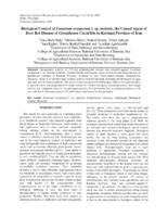 Biological control of Fusarium oxysporum f. sp. melonis, the causal agent of root rot disease of greenhouse cucurbits in Kerman Province of Iran