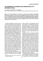 The dispersion of Echinococcus granulosus in the intestine of dogs