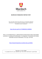 School socioeconomic status and student outcomes in reading and mathematics: A comparison of Australia and Canada