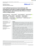 Laser‐facilitated epicutaneous immunotherapy with hypoallergenic beta‐glucan neoglycoconjugates suppresses lung inflammation and avoids local side effects in a mouse model of allergic asthma