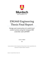 Design and construction of a multi-level control system using the Compact RIO controller and LabVIEW
