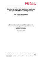 Genetic variation and resilience to climate change in Mediterranean-type trees