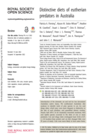 Distinctive diets of eutherian predators in Australia