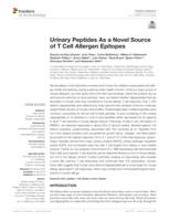 Urinary peptides as a novel source of T Cell allergen epitopes