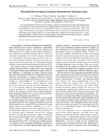 Threshold Electron-impact ionization mechanism for hydrogen atoms