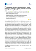 A randomized, placebo-controlled clinical trial of Famciclovir in shelter cats with naturally occurring upper respiratory tract disease