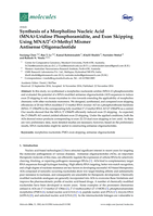 Synthesis of a morpholino nucleic acid (MNA)-Uridine phosphoramidite, and exon skipping using MNA/2′-O-Methyl mixmer antisense oligonucleotide