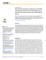 Microbial composition analyses by 16S rRNA sequencing: A proof of concept approach to provenance determination of archaeological ochre
