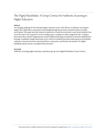 The digital handshake: A group contract for authentic elearning in higher education