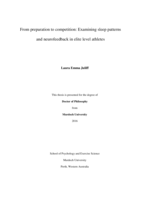 From preparation to competition: Examining sleep patterns and neurofeedback in elite level athletes