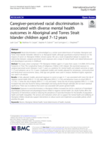 Caregiver-perceived racial discrimination is associated with diverse mental health outcomes in Aboriginal and Torres Strait Islander children aged 7–12 years