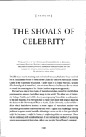 The shoals of celebrity