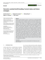Genomics‐assisted lentil breeding: Current status and future strategies