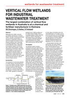 Vertical flow wetlands for industrial wastewater treatment