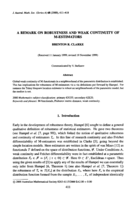 A remark on robustness and weak continuity of M-estimators