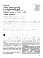 Further insight into the heparin-releasable and glycosylphosphatidylinositol-lipid—anchored forms of tissue factor pathway inhibitor