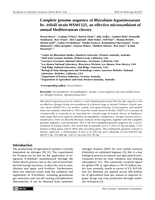 Complete genome sequence of Rhizobium leguminosarum bv. trifolii strain WSM1325, an effective microsymbiont of annual Mediterranean clovers