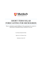 Short-term solar forecasting for microgrids