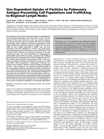 Size-dependent uptake of particles by pulmonary antigen-presenting cell populations and trafficking to regional lymph nodes