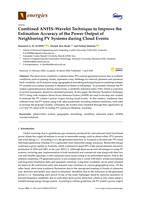 Combined ANFIS–wavelet technique to improve the estimation accuracy of the power output of neighboring PV systems during cloud events