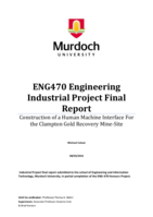 Construction of a human machine interface for the Clampton Gold recovery mine-site