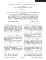 Measurements of the ionization of atomic hydrogen by 17.6-eV electrons