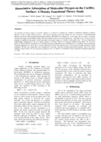 Dissociative adsorption of molecular oxygen on the Cu(001) surface: a density functional theory study