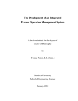 The development of an integrated process operation management system