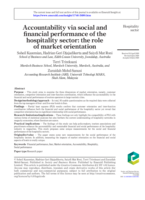 Accountability via social and financial performance of the hospitality sector: The role of market orientation