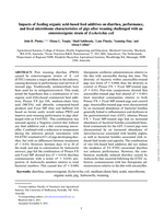Impacts of feeding organic acid-based feed additives on diarrhea, performance, and fecal microbiome characteristics of pigs after weaning challenged with an enterotoxigenic strain of Escherichia col