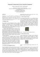 Fingerprint authentication system using back-propagation