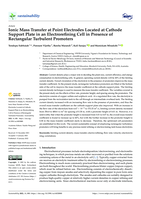 Ionic mass transfer at point electrodes located at cathode support plate in an electrorefining cell in presence of rectangular turbulent promoters
