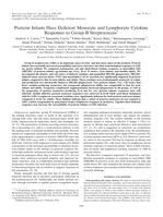 Preterm infants have deficient monocyte and lymphocyte cytokine responses to Group B Streptococcus