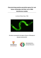 Characterising putative parasitism genes for root lesion nematodes and their use in RNA interference studies