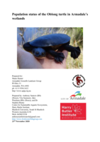 Population status of the Oblong turtle in Armadale’s wetlands