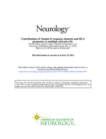 Contributions of vitamin D response elements and HLA promoters to multiple sclerosis risk