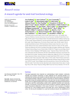 A research agenda for seed‐trait functional ecology