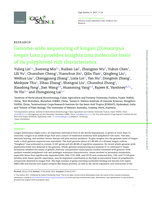Genome-wide sequencing of longan (Dimocarpus longan Lour.) provides insights into molecular basis of its polyphenol-rich characteristics