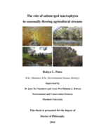 The role of submerged macrophytes in seasonally-flowing agricultural streams