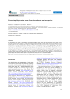 Protecting high-value areas from introduced marine species