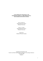 Collaborative strategic and business planning at the micro level: The Murdoch Business School