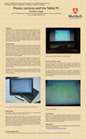 Physics lectures and the tablet PC