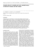 Serpulina pilosicoli, waterbirds and water: potential sources of infection for humans and other animals