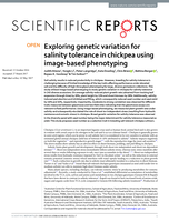 Exploring genetic variation for salinity tolerance in chickpea using image-based phenotyping